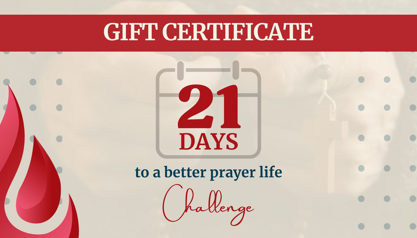 21 Days to a Better Prayer Life Challenge - Gift Certificate